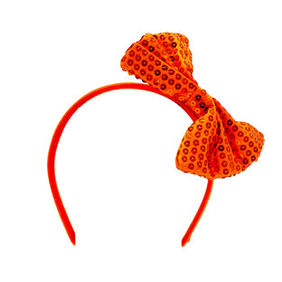 Oranje Tiara Met Strik 1ST Oranje Tiara Met Strik 1ST