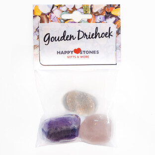 Happy Stones Gouden Driehoek 3ST Happy Stones Gouden Driehoek 3ST
