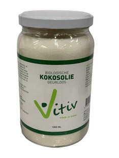 Vitiv Biologische Kokosolie Geurloos 1800 ML 1800ML Vitiv Biologische Kokosolie Geurloos 1800 ML 1800ML