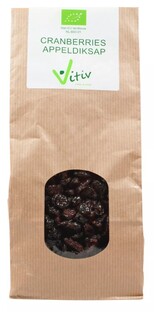 Vitiv Biologische Cranberries Appeldiksap 500GR Vitiv Biologische Cranberries Appeldiksap 500GR