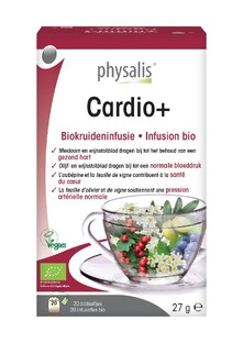 Physalis Cardio Plus Biokruideninfusie Biobuiltjes 20ST Physalis Cardio Plus Biokruideninfusie Biobuiltjes 20ST