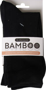 Naproz Bamboo Airco Sokken Zwart 3-Pack 43-47 3PR