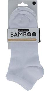Naproz Bamboo Airco Shortsokken 3-Pack Wit 39-42 3PR