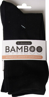 Naproz Bamboo Airco Sokken Zwart 3-Pack 35-38 3PR Naproz Bamboo Airco Sokken Zwart 3-Pack 35-38 3PR