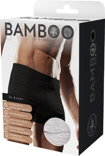 Naproz Bamboo Men's Original Boxer Grijs 2-Pack M 2PR Naproz Bamboo Men's Original Boxer Grijs 2-Pack M 2PR