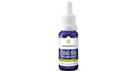 Vitakruid CBD Olie 5% Full spectrum kopen bij De Online Drogist