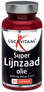 De Online Drogist Lucovitaal Super Lijnzaad Olie Capsules 60CP aanbieding