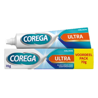 Corega Kleefcrème Ultra Voordeel Pack 70GR Corega Kleefcrème Ultra Voordeel Pack 70GR