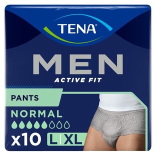 TENA Men Active Fit Normal Slips L/XL 10ST TENA Men Active Fit Normal Slips L/XL 10ST