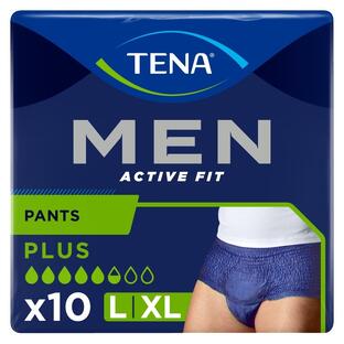 De Online Drogist TENA Men Active Fit Plus Slips L/XL 10ST aanbieding