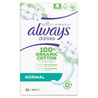 Always Dailies Cotton Protection Inlegkruisjes Normal 38ST