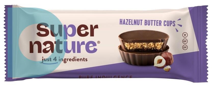 Supernature Organic Hazelnut Butter Cups 40g