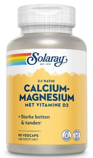 Solaray Calcium-Magnesium met Vitamine D2 Capsules 90CP