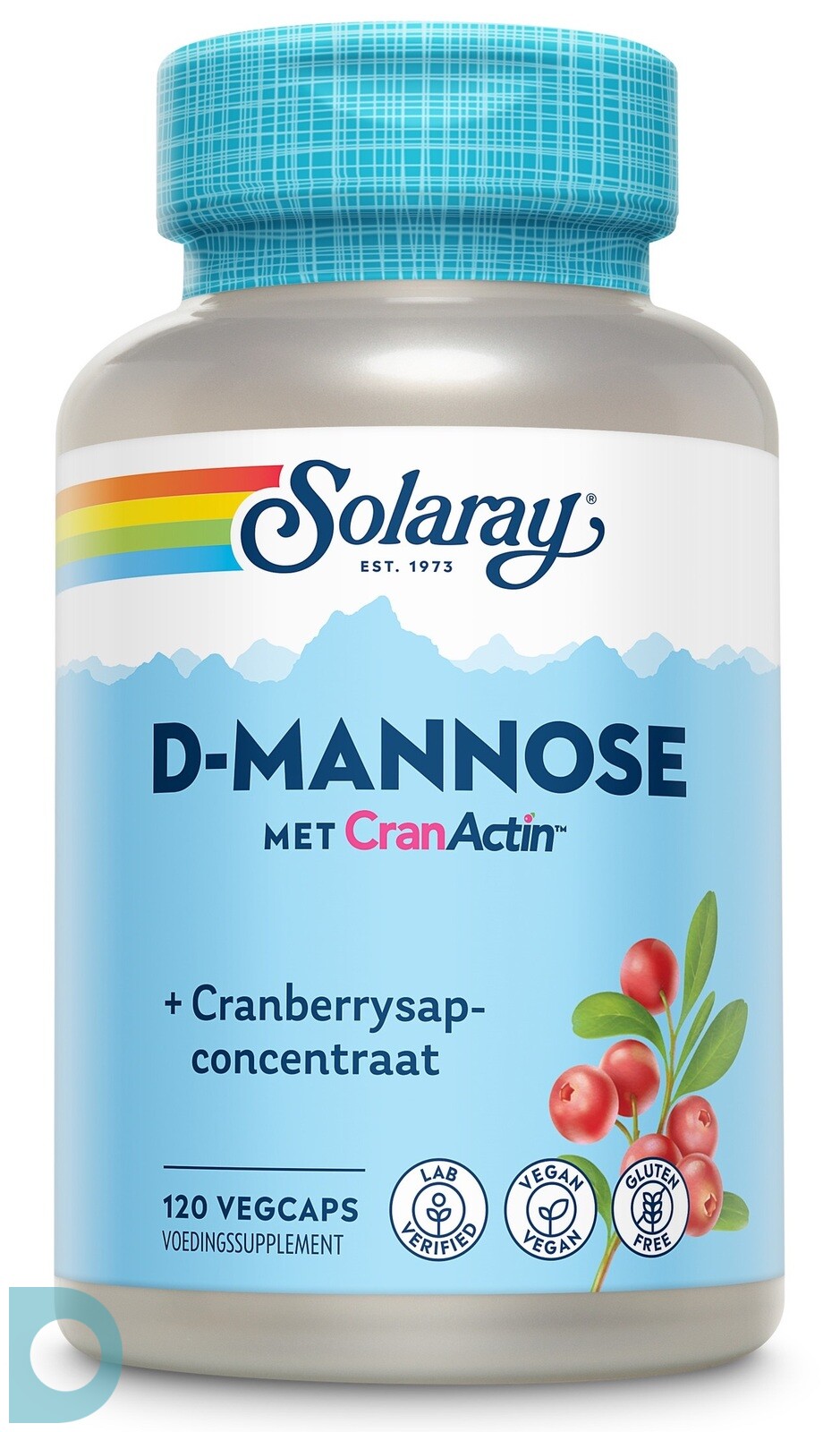 Solaray D-Mannose Met CranActin Capsules 120CP