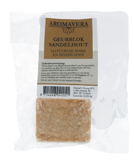 Aroma Vera Geurblok Sandelwood 25GR Aroma Vera Geurblok Sandelwood 25GR