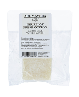 Aroma Vera Geurblok Fresh Cotton 30GR Aroma Vera Geurblok Fresh Cotton 30GR