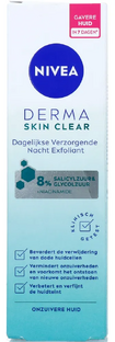 Nivea Derma Skin Clear Nacht Exfoliant 40ML 