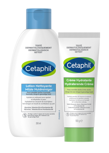 Cetaphil Milde Huidreiniger + Hydraterende Crème Combi 2 stuks Cetaphil Milde Huidreiniger + Hydraterende Crème Combi 2 stuks