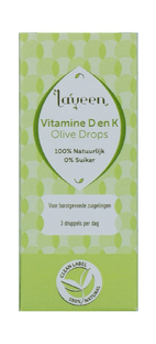 Laveen Olive Drops Vitamine D en K Druppels 10ML Laveen Olive Drops Vitamine D en K Druppels 10ML