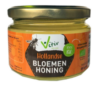 Vitiv Biologische Creme Honing 300GR Vitiv Biologische Creme Honing 300GR
