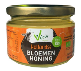 Vitiv Biologische Creme Honing 300GR