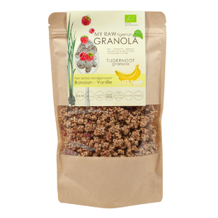 Vitiv My Raw Tigernut Granola Banaan Vanille 230GR Vitiv My Raw Tigernut Granola Banaan Vanille 230GR