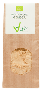 Vitiv Biologische Gember Poeder 100GR Vitiv Biologische Gember Poeder 100GR