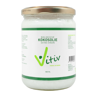 Vitiv Biologische Kokosolie Extra Virgin 500ML Vitiv Biologische Kokosolie Extra Virgin 500ML