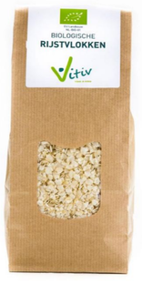 Vitiv Biologische Rijstvlokken 500GR Vitiv Biologische Rijstvlokken 500GR