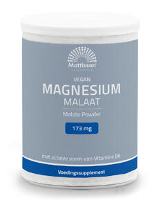 Interpreteren koper volwassen Vegan Magnesium Malaat 173mg Poeder kopen bij De Online Drogist