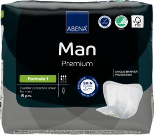 Abena Man Premium Formula 1 Inlegverband 15ST Abena Man Premium Formula 1 Inlegverband 15ST