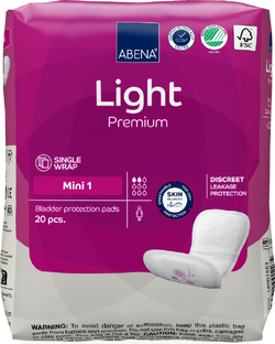Abena Light Premium Mini 1 Inlegverband 20ST Abena Light Premium Mini 1 Inlegverband 20ST