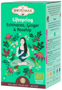 Shoti Maa Lifespring Thee Enchinacea, Ginger & Rosehip 16ST  Shoti Maa Lifespring Thee Enchinacea, Ginger & Rosehip 16ST