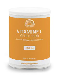 Mattisson HealthStyle Vitamine C Gebufferd 2000mg 250GR Mattisson HealthStyle Vitamine C Gebufferd 2000mg 250GR