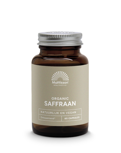 Mattisson HealthStyle Organic Saffraan 30mg 60VCP Mattisson HealthStyle Organic Saffraan 30mg 60VCP