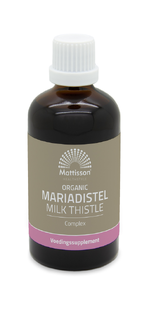 Mattisson HealthStyle Biologisch Mariadistel Complex Druppels 100ML Mattisson HealthStyle Biologisch Mariadistel Complex Druppels 100ML