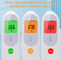 Cofoe Digitale Thermometer Infrarood Voorhoofd & Omgeving KF-HW-005 1ST3 kleuren LED-scherm