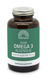 Mattisson HealthStyle Vegan Omega-3 Algenolie 120VCP