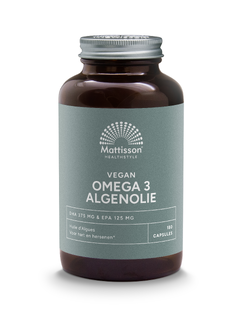 Mattisson HealthStyle Vegan Omega-3 Algenolie 180VCP Mattisson HealthStyle Vegan Omega-3 Algenolie 180VCP