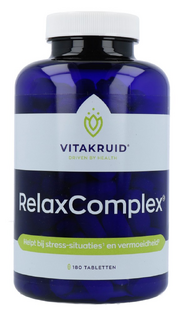 Vitakruid RelaxComplex oa Magnesium Tauraat & Vitamine D3 180TB Vitakruid RelaxComplex oa Magnesium Tauraat & Vitamine D3 180TB