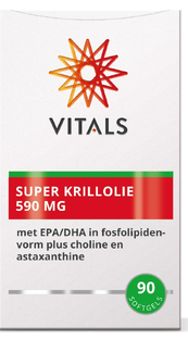 De Online Drogist Vitals Super Krillolie 590mg 90SG aanbieding
