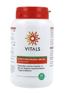 Vitals Ultra Pure EPA/DHA 1000mg 60SG