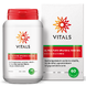 Vitals Ultra Pure EPA/DHA 1000mg 60SG Verpakking met pot ernaast Vitals Ultra Pure EPA/DHA 1000mg 60SG Verpakking met pot ernaast