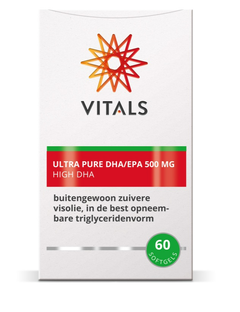 De Online Drogist Vitals DHA/EPA Ultra Pure 500mg 60SG aanbieding
