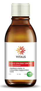 De Online Drogist Vitals EPA/DHA Liquid 1200mg 200ML aanbieding