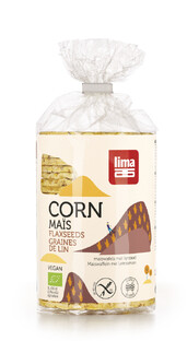Lima Maiswafels Met Lijnzaad 130GR Lima Maiswafels Met Lijnzaad 130GR