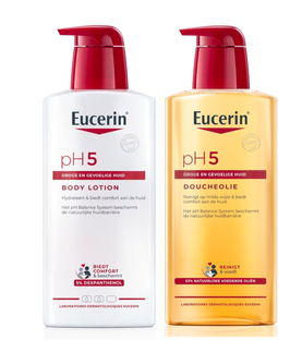 De Online Drogist Eucerin pH5 Lichaamsverzorgingsset - Doucheolie en Bodylotion - 2 stuks aanbieding