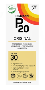 Riemann P20 Zonnebrand Spray SPF30 175ML Riemann P20 Zonnebrand Spray SPF30 175ML