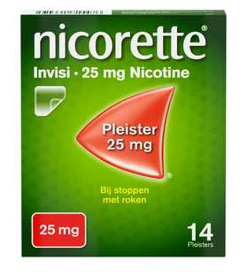 Nicorette Invisi 25 mg Nicotine Pleister 14ST Nicorette Invisi 25 mg Nicotine Pleister 14ST