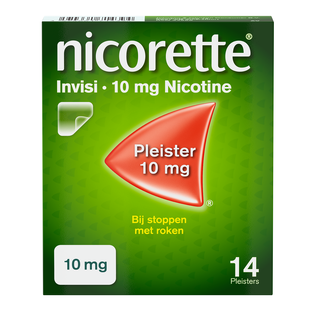 Nicorette Invisi 10 mg Nicotine Pleister 14ST Nicorette Invisi 10 mg Nicotine Pleister 14ST